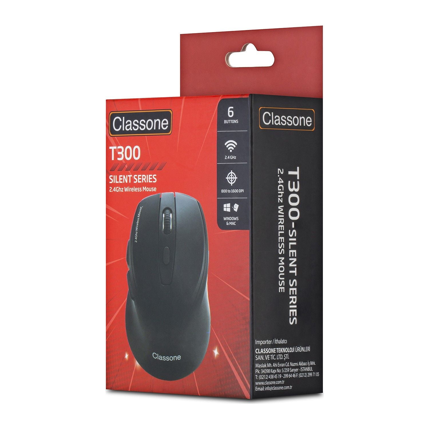 classone t300 2 4 ghz wireless kablosuz mouse 23463