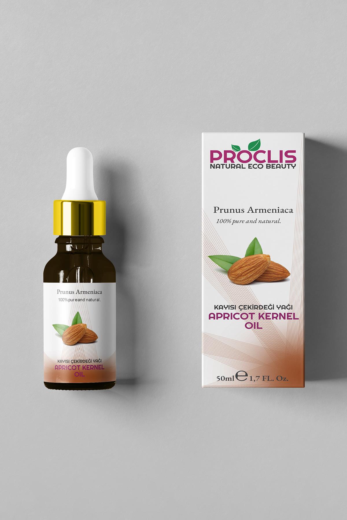 proclis kayisi cekirdegi yagi 100 dogal bitkisel sabit yag apricot kernel oil prunus armeniaca 50ml 113673