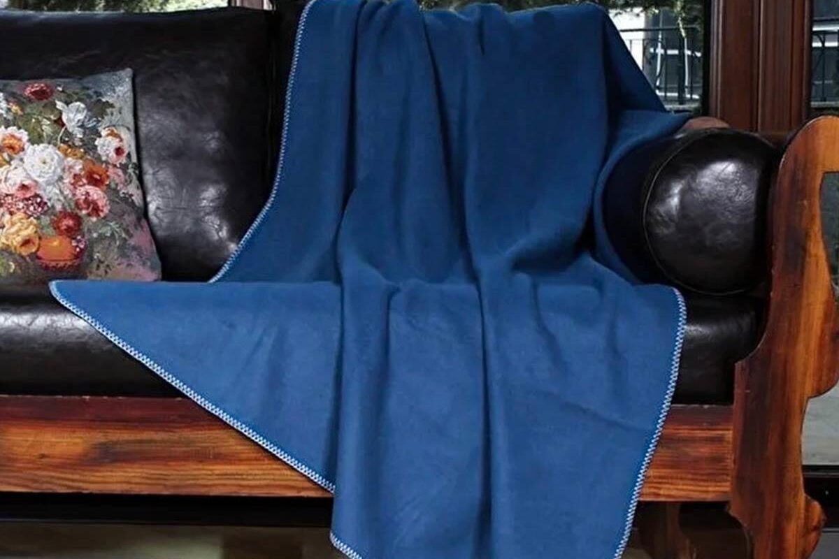 yesilhome tek kisilik pamuk battaniye cift tarafli battaniye lacivert mavi 120046 1.jpg