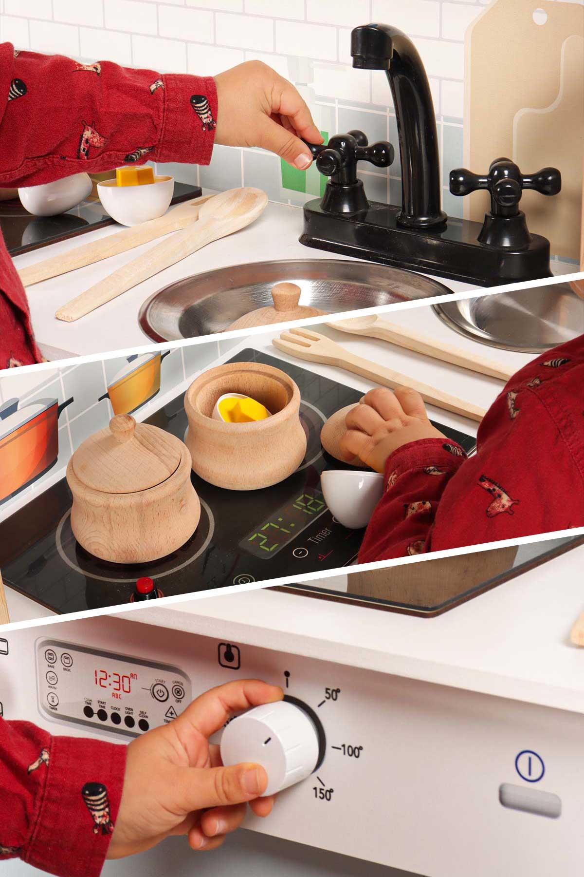 gri kulplu egitici ahsap montessori mutfak oyuncak seti hediye cocuk halisi dbk102 121778.jpg