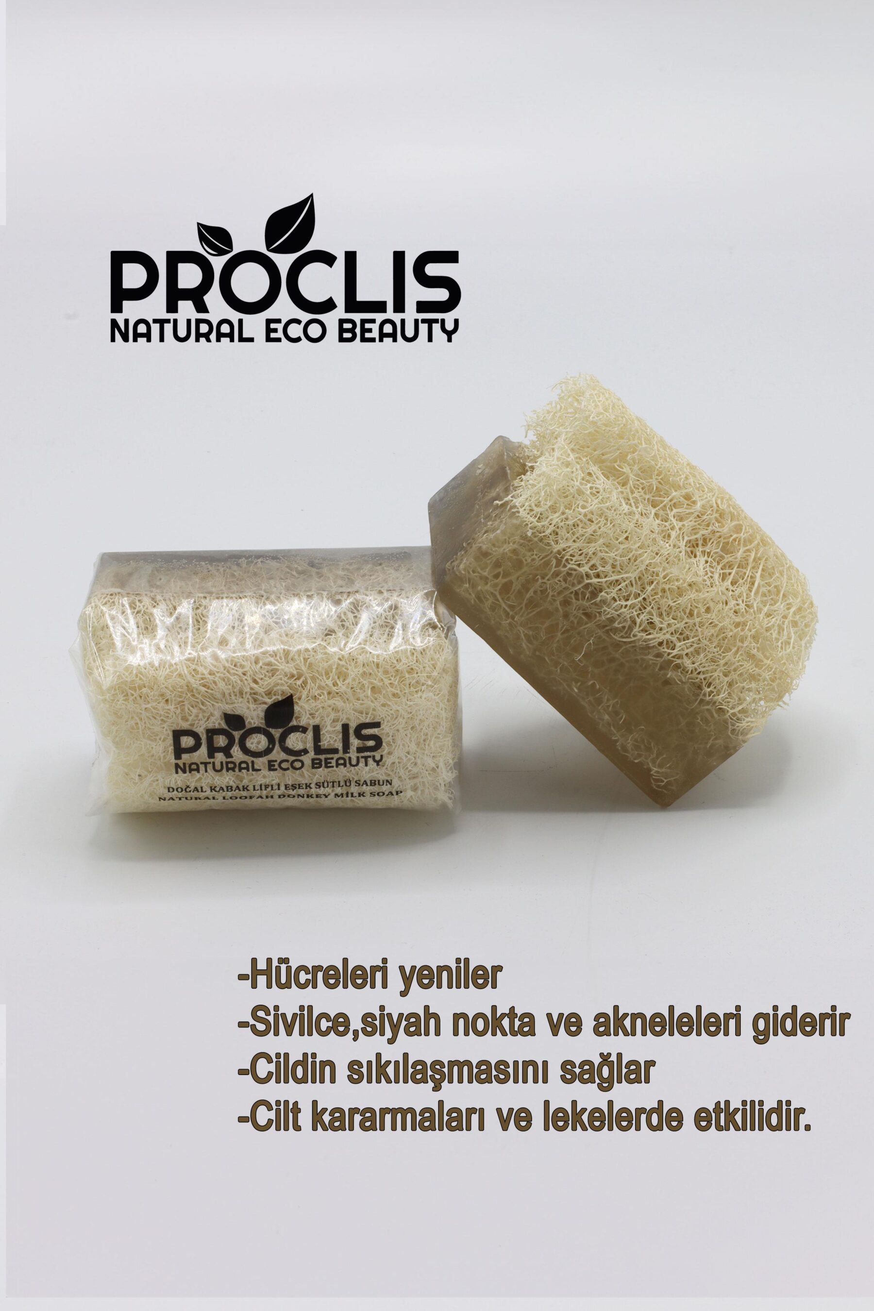Proclis Doğal Kabak Lifli Eşek Sütlü Sabun